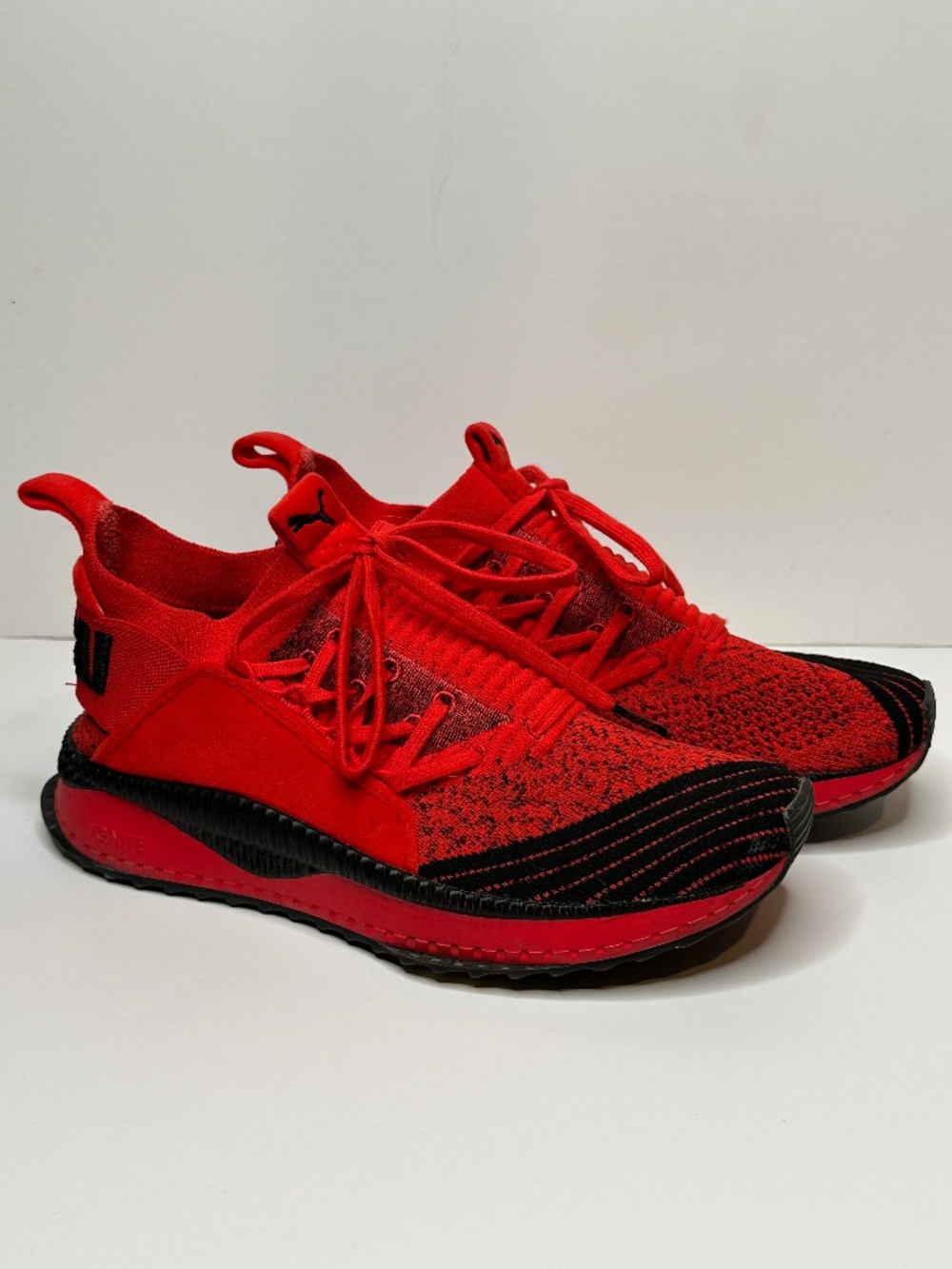 Puma x Fubu Tsugi Jun Sneakers in High Risk Red and Black